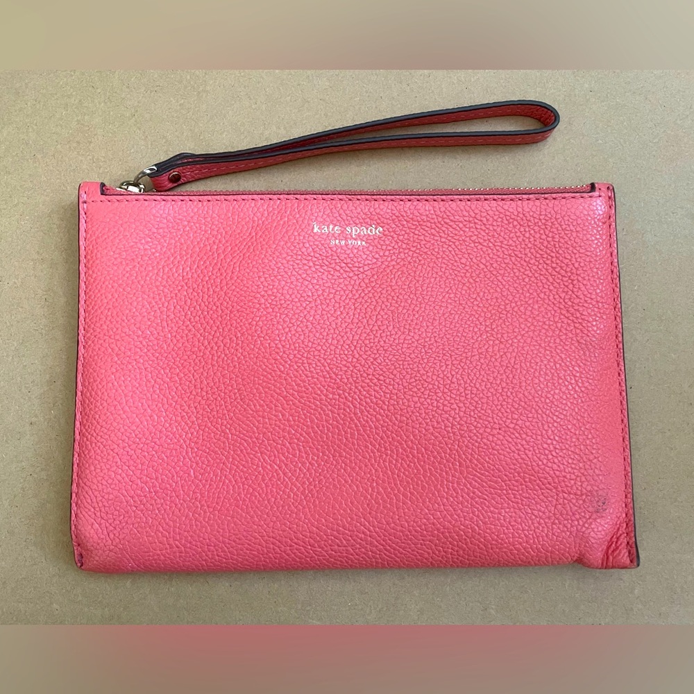 Kate Spade Pink Leather Wristlet